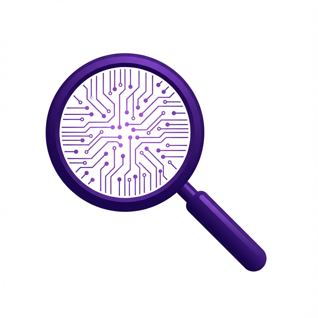 Sean Edgington stylized logo of magnifying glass for personal brand