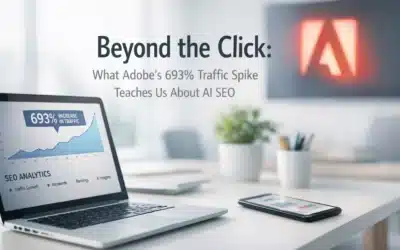 What Adobe’s 693% Traffic Spike Teaches Us About AI SEO